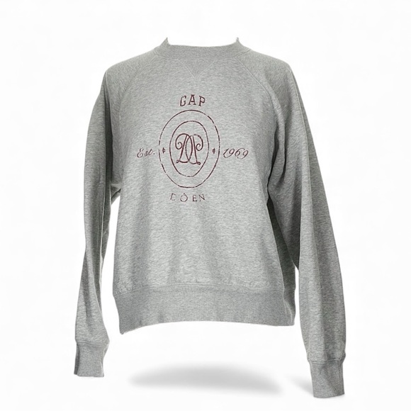 GAP X DOEN Logo Sweatshirt in Gray Heather | Size Small | EUC - Picture 3 of 3